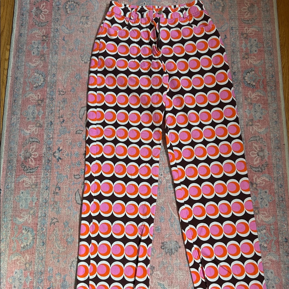 Balou Retro Circle Pattern Pants